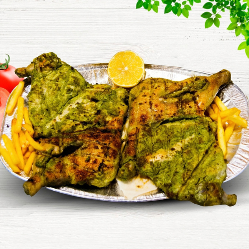 Green Chilli Chicken Charcoal (Half/Full)28.00/48.00AED