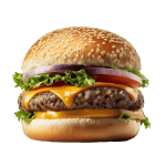 tasty-burger-isolated-white-background-fresh-hamburger-fastfood-with-beef-cheese-ai-generated